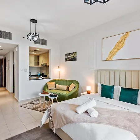 Elegant Studio Living In Discovery Gardens Dubai Exterior foto